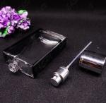 empty bottle of imported perfume recycled glass bottles black blue red pink