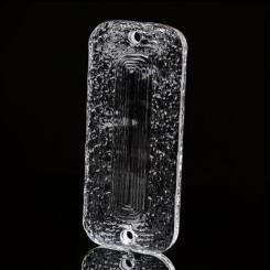 Quality 30 X 30 6x8 Glass Block Curved Glass Tiles In Crystal Colours Fireproof Decorative Glass Tiles Hanging Art wholesale