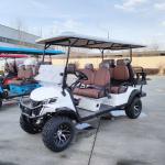 6 Seater Electric Golf Cart 4+2 Seats Luxury Home McPherson Suspension Factory
