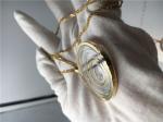 Round Shape 18k Rose Gold Pendant , SI H Quality Chopard Happy Spirit Pendant