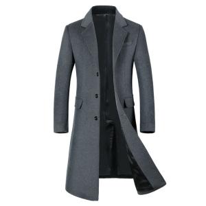 Quality Nonwoven Weaving Method LCBZ Waterproof Thick Knee Length Wool Jacket for Men wholesale