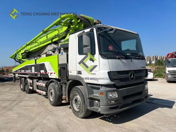 Zoomlion Remanufactured Used Concrete Boom Truck 56 Meters Installed Concrete