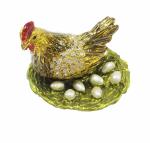 wholesale trinket box animal jewelry boxes hen animal jewelry box