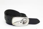 Woodpecker Pattern Buckle Mens Casual Leather Belt 100 - 140cm Length