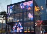 Hanging Glass LED Screen Moistureproof 1000x1000mm Transparent