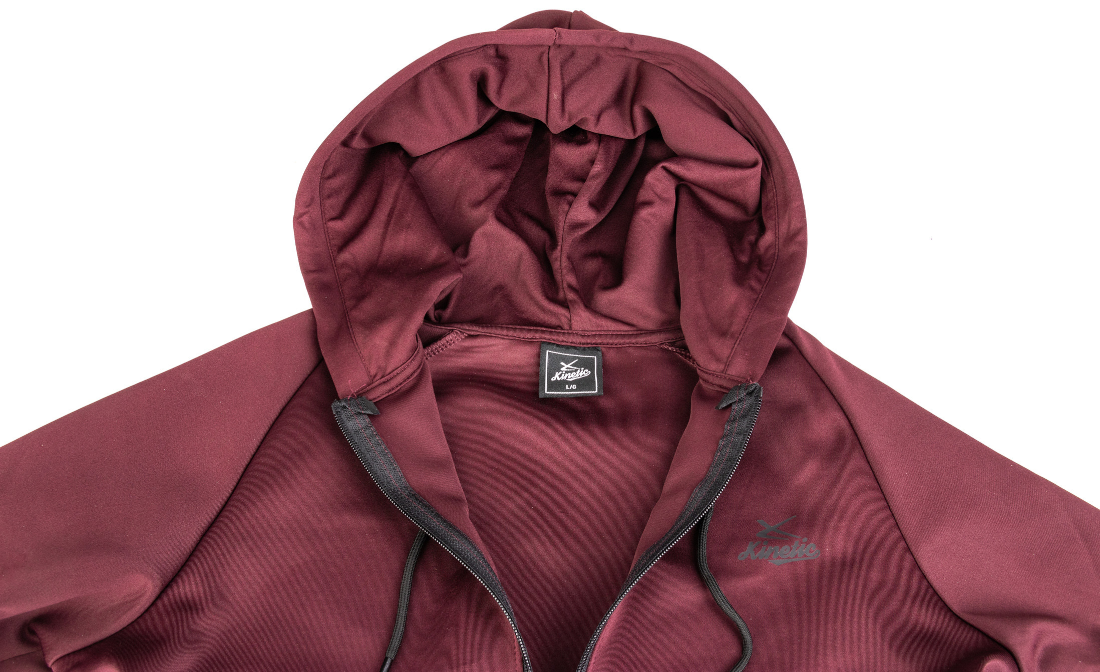 Basic Type Athletic 95% Polyester Zipper Sleeve Jacket Jacket With Zipper Hood