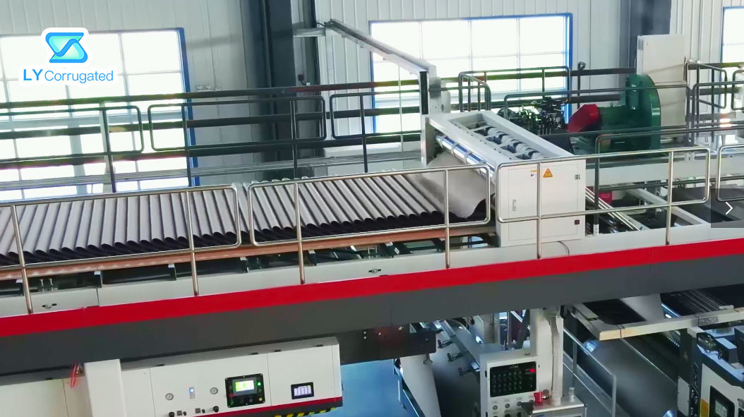 High Speed 2/3/5/7/9 Ply Corrugated Cardboard Production Line
