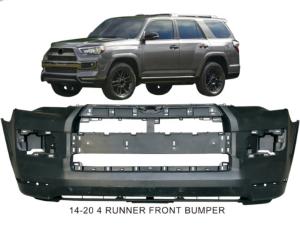 Quality Toyota 4 Runner Car Modification Accessories ABS Plastic Front And Rear Bumper wholesale