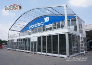 Quality Two Floor 1000 People Heat Resistant Tent Glass Walls For Golfing wholesale
