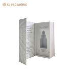 Book Shaped Cosmetic Gift Boxes Offset Printing Skin Care Body Cream Packaging