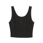 Fashion Summer Casual Sports Girls Plain Gym Fitness Yoga Blank Tank Tops For