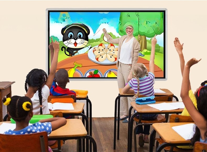 UHD 65" inch LCD LED advertising monitor touchscreen kiosk signage display touch screen interactive terminal Android Win10/11 OS