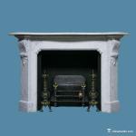 China marble Natural Stone Marble Fireplace Surround And Hearth Moden Design