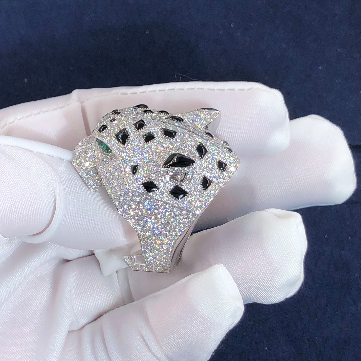 Hot Selling Natural Diamond Jewelry 18k Gold Car Tier PanthèRe De Car tier Ring