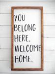Decorative Vintage Wall Sign Sayings , Wood House Signs And Plaques ODM / OEM