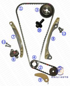 Quality 1.5L 1.5T HR15DE Engine Timing Chain NISSAN SUNNY TIIDA LIVINA JUKE 13028-3AA0A 152L 13070-ED50B wholesale