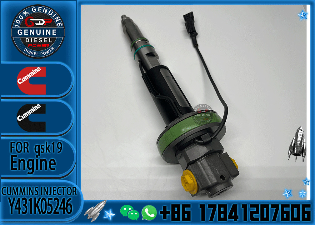 Brand New Common Rail Diesel Fuel Injector Y431K05246 4089972 For Cummins QSK19 QSK38 QSK60