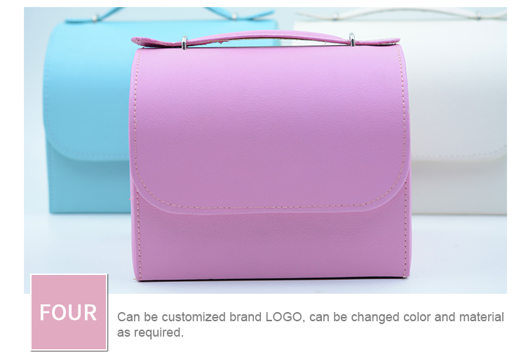 Multi Color Leather Jewelry Box Portable Lightweight For Chiristmas Gift