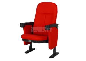 Quality Fabric Seat Molded Foam Commercial Theater Seating Chairs Tip Up Armrest wholesale