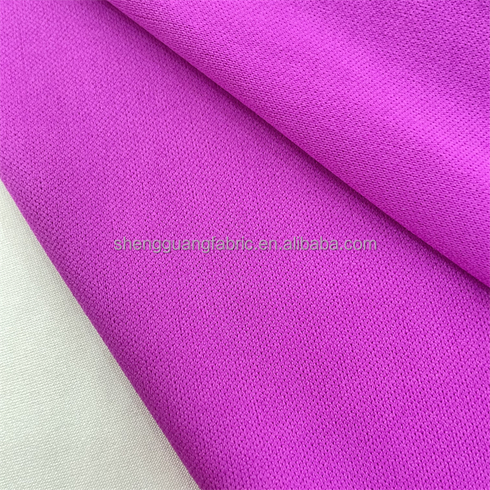 Double-Sided 100 Polyester Fabric 4 Way Stretch Jersey Style for Schoolbag Sportswear
