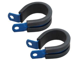 Quality AN3 Brake Hose Clips Cushioned Insulated Metal Hose Clamp Holder wholesale