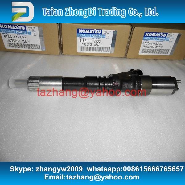 DENSO Genuine common rail injector 095000-1211 for KOMATSU PC450-7 engine 6156