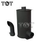 Aluminum Universal Muffler Silencer HD820 HD820-3 HD820-5 KATO Excavator Muffler
