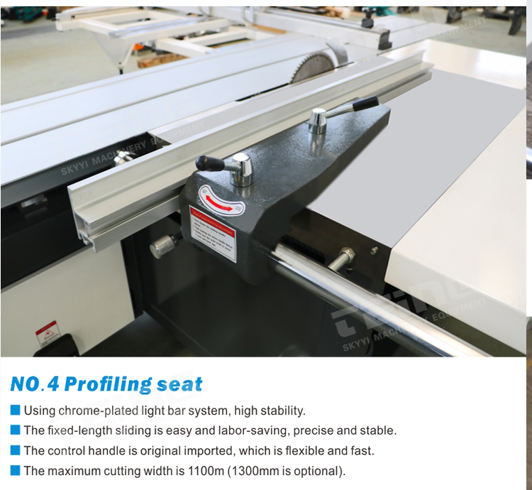 Precision Sliding Table Panel Saw with 5.5KW 1.1KW Power and 3000x375 mm Dimensions