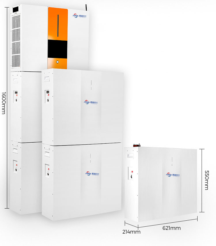 Jarwin Home Use 5.12kwh Energy Storage Battery System Solution 81kg All In One With Inverter