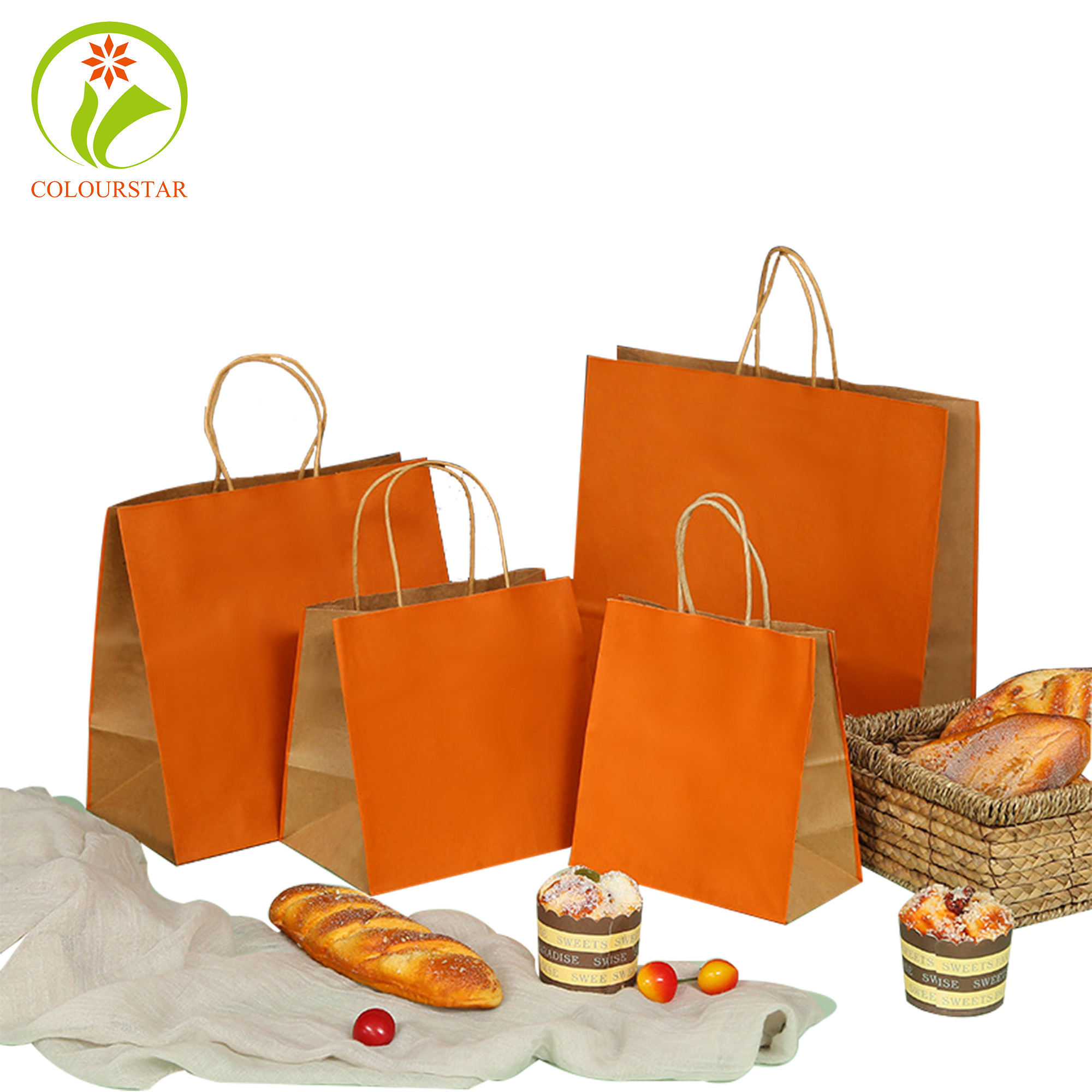 Pantone 157g Kraft Paper Shopping Bag ISO9001 Brown Kraft Paper Bags
