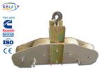 4 Nylon Wheel Cable Wire Rope Pulley Block , 80mm Thickness Wire Pulling Blocks