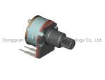 Horizontal Plastic Shaft Potentiometer 16mm With Rotary Switch RV16801NS