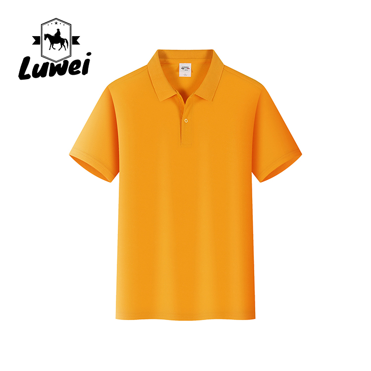 Business Casual Short Sleeve Polo Shirts Embroidered Anti Wrinkle