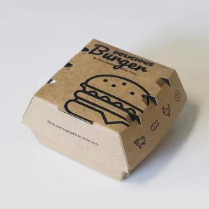 Quality Wholesale Custom Eco-Friendly Kraft Box For Fast Food Burger, Fries &amp; Chicken wholesale