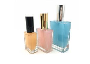 Quality 100ml Refillable Glass Perfume Bottle , Custom Color Refillable Glass Scent Bottles wholesale
