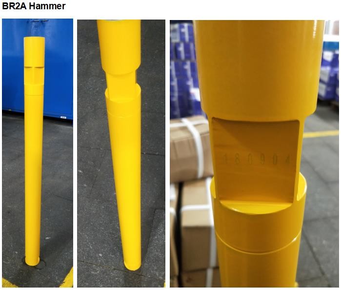 Industrial Br2 Dth Hammer 2 Inch Low - Mid Air Pressure For Quarry Drilling
