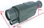 Infrared Hunting Night Vision Monocular Telescope Sports Black Color 200 X 60 X