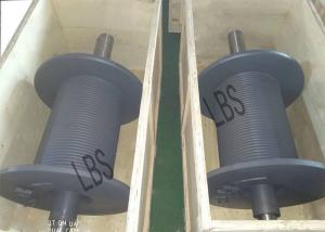 Quality Professional Steel LBS Grooved Drum With Cable / Black Winch Reel wholesale