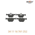 Race-Tested 34 11 16 761 252 Brake Pad Set Proven Reliability For BMW