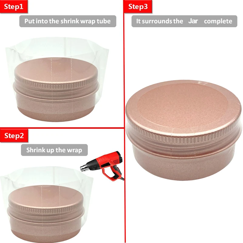 Custom Size Clear Packaging Film for Bottle Shrink Band Moisture Proof Shrink Sleeve