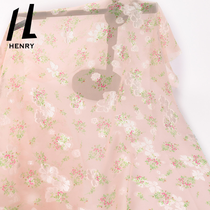 Woven Soft Tulle Fabric Chiffon Printing For Dress Garments
