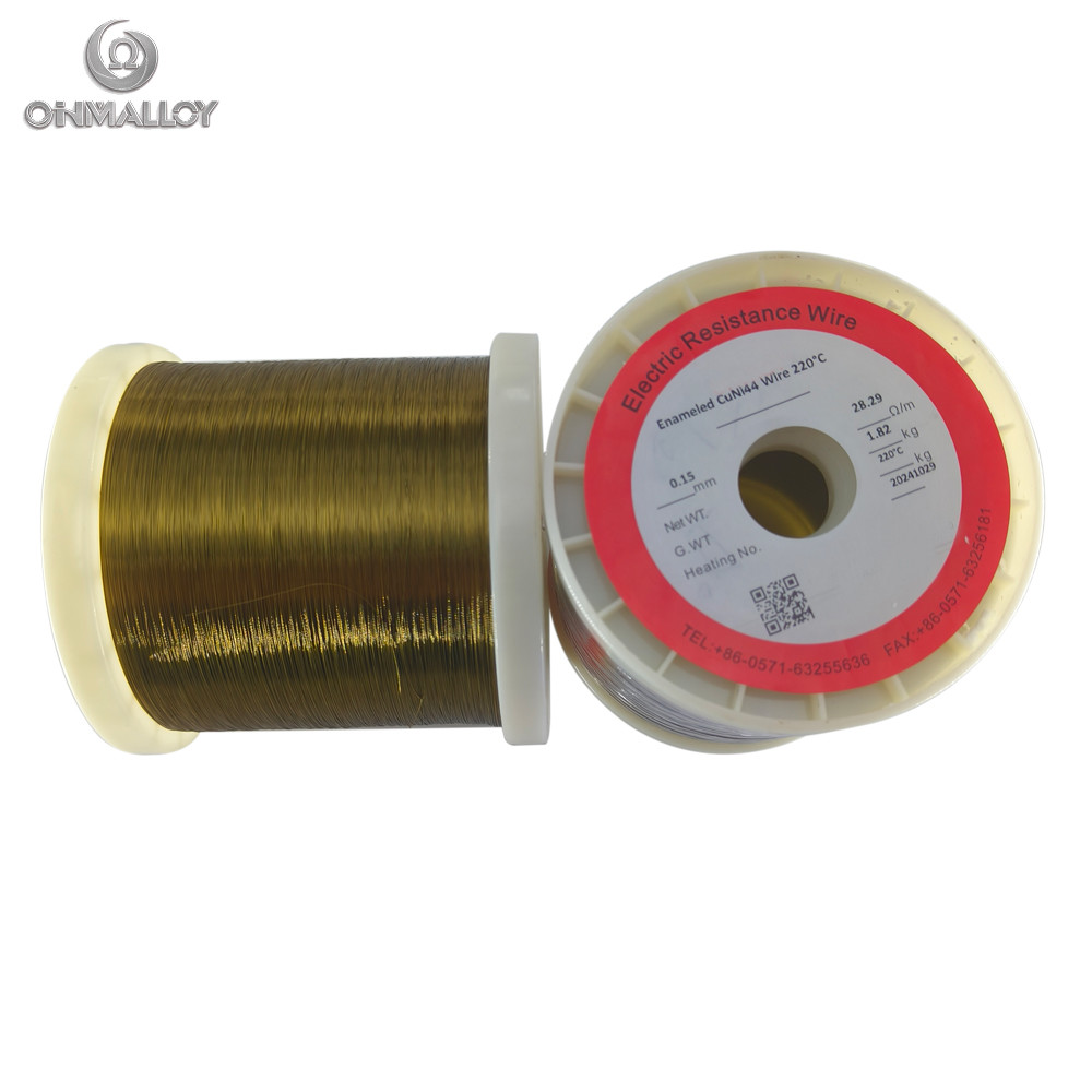 0.15mm 220C grade Enamelled CuNi44 wire for Auto parts