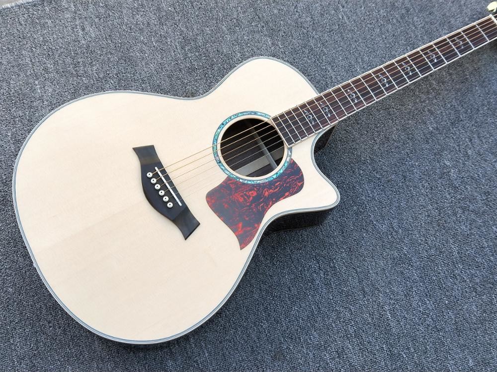 Cutaway 814 Classical acoustic guitar / 2018 Factory custom Log color Solid spruce top Acoustic Guitar