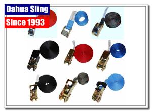Quality Multifunctional Truck Ratchet Tie Down Straps For Transporting High Strength wholesale