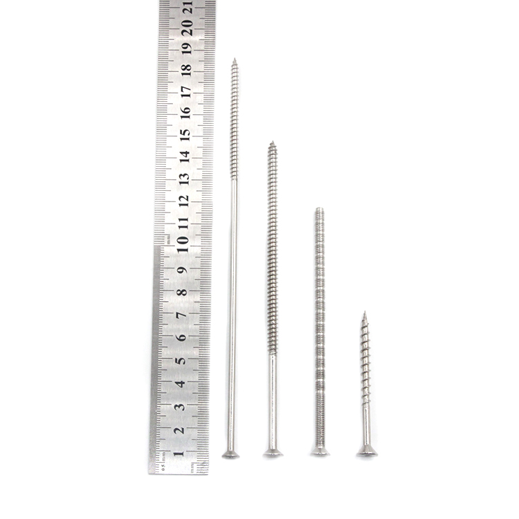 Stainless Steel Custom Extra Long Cross Countersunk Head Self-tapping Screw