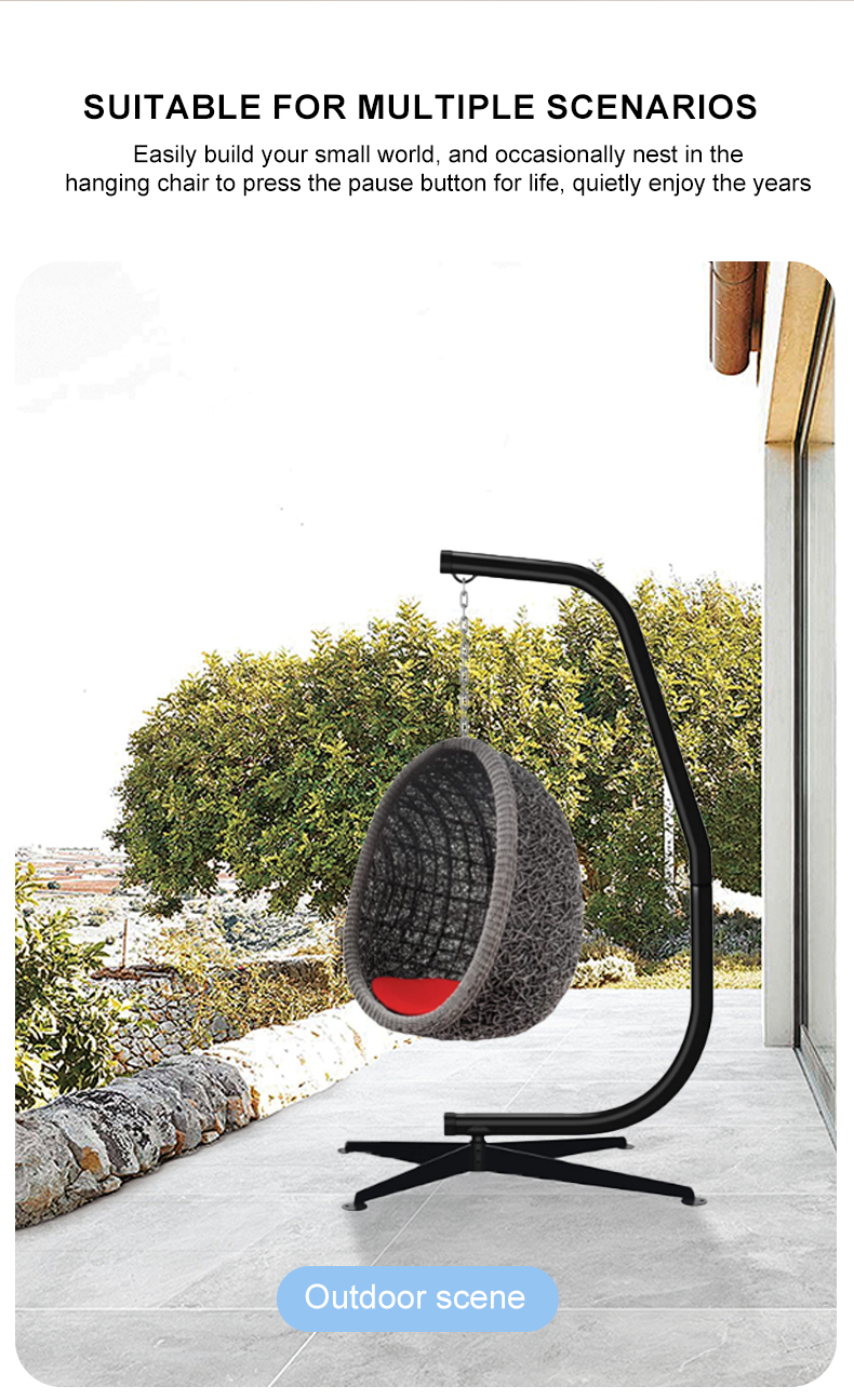 Outdoor Activity Heavy Duty Steel Hammock Stand with C Shape Design Qingdao Port