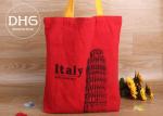 Non Toxic Cotton Shopping Bag Full Colour Transfer Printing Hand Worked