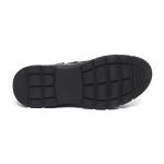 Velvet Sock Black Lace Up Mens Leather Casual Boots