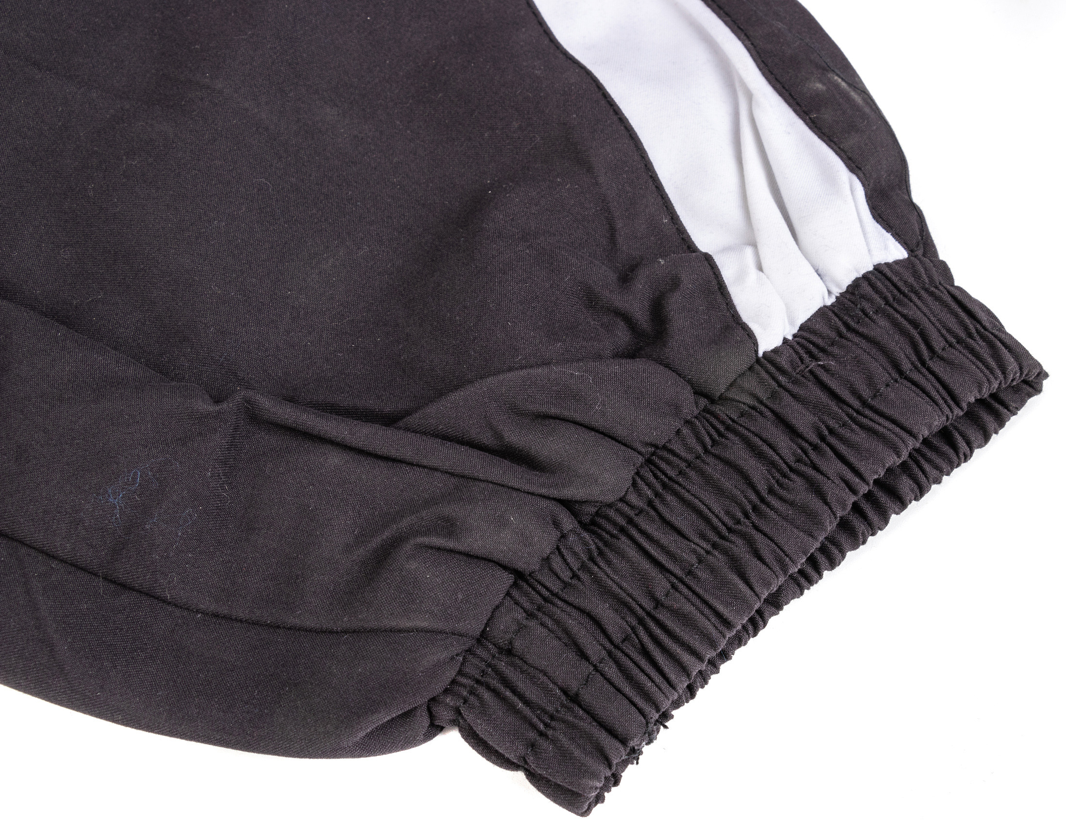 Polyester Woven Fabric Leisure Mens Tracksuit Bottoms Black Color