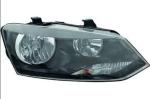 Standard Size Smoke Black VW POLO Led Lights Headlights Leaft Hand Side
